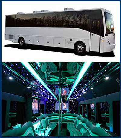 The Woodlands 35 Party Coach Bus